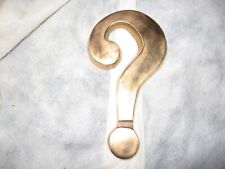 Solid Metal Question Mark Paperweight 6.25 inches tall picture