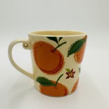Starbucks Mug Oranges Embossed Ceramic Summer Coffee Cup Orange Vintage 2006 picture