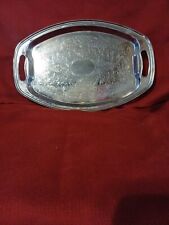 IRVINWARE Oval Silver Platter Plate Vintage Made In USA picture