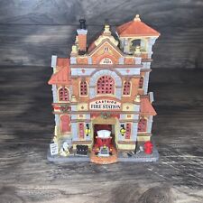Lemax Caddington Lighted Village Collection East Side Fire Station 2011 #15262 picture