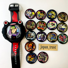 Yokai Watch DX Black Yokai Watch & Kuroi Yo-kai Medal from Japan Bandai picture