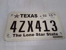 EXPIRED TEXAS MOTORCYCLE LICENSE PLATE JULY WEB 4ZX413 picture