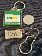 Lot of two (2) Waste Management keychains-Recycling - Employee or retiree gift picture