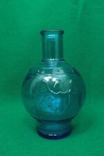 Vintage Wheaton Glass Blue Fire Extinguisher Bottle Embossed Eagle Stars picture
