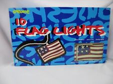 NIB Vintage String Flag 10 Lights Lot of 3 American Pride Trump 2024 USA picture