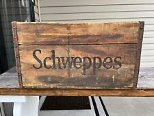 Vintage Schweppes Wood Shipping Crate - Soda Bottle Shipping Crate picture