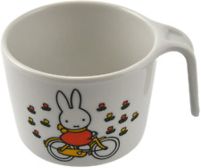 JAPAN Miffy Rabbit Flower Bicycle White Mascot Cut Kitchen Mug Cup 200mL New picture
