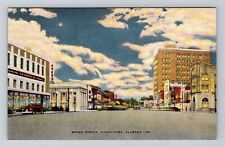 Tuscaloosa AL-Alabama, On Broad Street, Antique Vintage Souvenir Postcard picture