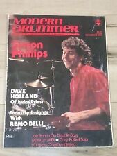 MODERN DRUMMER December 1986 SIMON PHILLIPS Dave Holland Remo Belli Joe Franco picture
