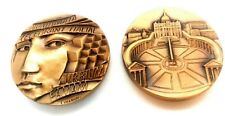 St. Peter's Square Collectible Bronze Medal, Made in Milan,Italy w/Free Postcard picture
