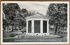 Quincy Illinois Adams County Honor Roll Memorial Postcard c1940 picture