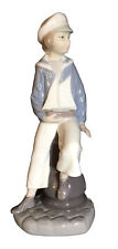 Lladro Daisa 1977 9” Boy with Yacht Retired #4810 Vintage picture