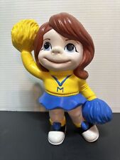 Vintage 1970s Smiley Ceramic Cheerleader Figure picture