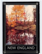 Postcard Greetings from New England Landscape Trees Plants Nature Lake USA picture