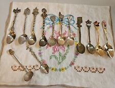 Lot of Vintage Souvenir Collector Small Spoons 13  Variety  picture