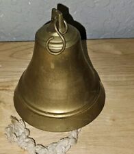 Vintage Large Solid Cast Brass Bell picture
