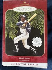 MLB Hank Aaron’s hallmark keepsake ornaments sports picture