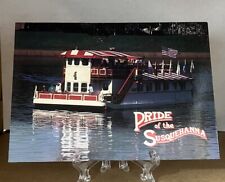 Vintage Postcard 4x6- THE PRIDE OF THE SUSQUEHANNA, HARRISBURG, PA. Steamboat picture