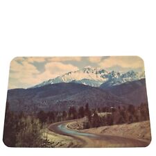Postcard Pikes Peak Auto Highway Colorado Chrome Posted picture