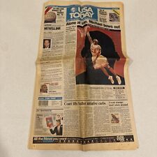 USA Today Newspaper Michael Jordan Retires January 13, 1999, COMPLETE PAPER picture