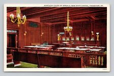Postcard Court of Appeals Frankfort Kentucky KY, Vintage Linen O3 picture