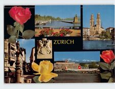 Postcard Famous Places/Landmarks in Zurich Switzerland picture