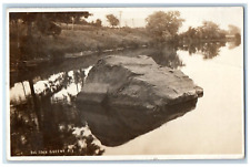 c1910's View Of Big Rock River Greene New York NY Antique RPPC Photo Postcard picture