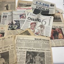 Vintage Newspapers Lot Sports Business Mark McGwire Homerun Record Chase picture