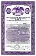 American Machine and Foundry Co. - Specimen Bond - Specimen Stocks & Bonds picture