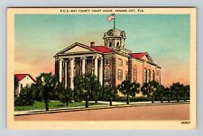 Panama City FL-Florida, Bay County Courthouse, Vintage Postcard picture