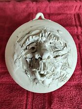 Folk Art  Face Ornament For Home Garden Or Holiday Tree Artist Signed picture