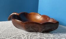 Small Haitian Handcarved Mahogany Leaf Bowl, Key Dish or Candy Dish Farber & Son picture