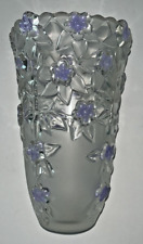 Mikasa Lavender Fields 9.5” Frosted Vase Great Condition Made in Germany picture