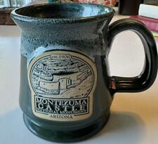 High End Deneen Pottery Montezuma Castle Arizona Hand Thrown Coffee Mug MINTY picture