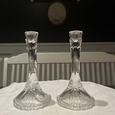 Vintage Deep Cut, Crystal candlestick holders By Killarney Crystals-Ireland picture