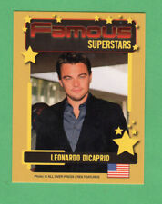 2005  Leonadro Dicaprio  Famous Superstars Spanish Film Card  Rare  .Must Read picture