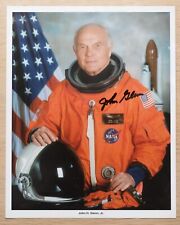 Astronaut John Glenn Signed NASA Photograph with Mission Patch picture