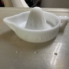 Vintage Sunkist White Milk Glass Juicer-Made in USA picture