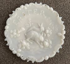 Antique Victorian Milk Glass Easter Plate picture