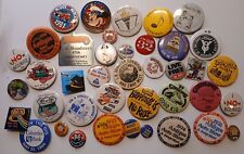Vintage Huge Junk Drawer Lot Of 39 Buttons - Campaign,  Car & More picture