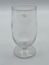 Vintage United Airlines Inflight Wine Glass 4.25” Unique Flaw Bubble In Glass picture