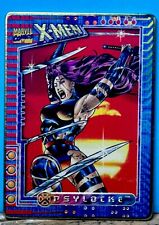 RARE X-Men MARVEL METAL CARD Psylocke  /12000 SSP - GOLD 90’s Metal picture