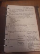 Vintage Class Notebook College Texas typed notes Microbiology picture