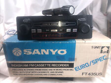 RARE Vintage Sanyo car Stereo Am/fm Cassette RECORDER 2 Knob-Shaft Style NEW picture