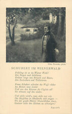 Austrian composer Schubert in the Vienna Woods artist Otto Nowak postcard picture