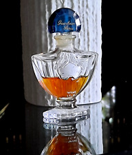 Vintage Shalimar Guerlain Paris Parfum 1/3 FL OZ  Glass Bottle approx 1/3 full picture
