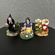 Lenox Disney Collection Figurines Snow White Dwarfs Evil Witch Lot Of 3 picture
