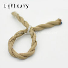 2 Core 0.75mm² Twisted Vintage Wire Coloured  Fabric Braided Cable Lamp Cord Fle picture