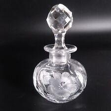 American Brilliant Pitkin & Brooks Wild Daisy Cut Crystal Perfume Bottle Antique picture