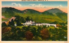 Beverly Knolls Ranch Asheville NC North Carolina Vintage Linen Postcard picture